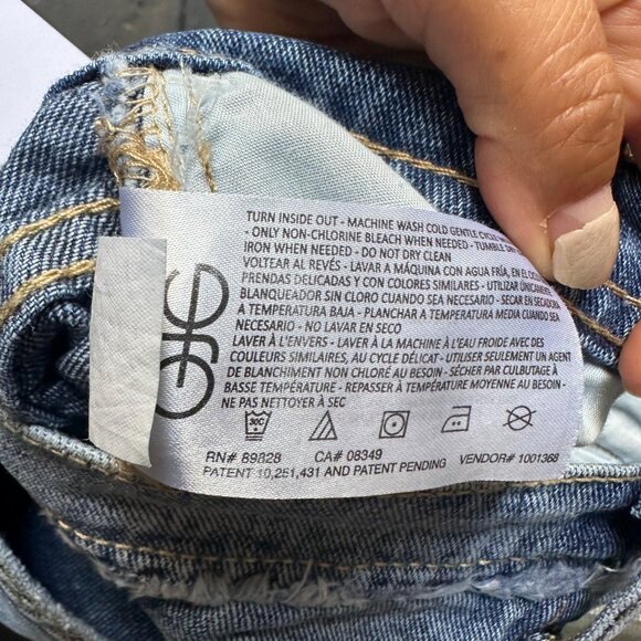 🤩Women Maxi Skirt Deconstructed Sz 27 Denim Jean Skirt Blue Sam Edelman New - Picture 8 of 10